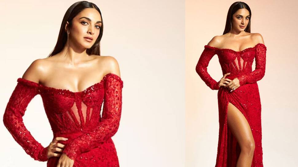 Kiara Advani’s Soft Red Power at Toxic Music Launch – Plunging Elie Saab Heat & Pure Glamour Fire
