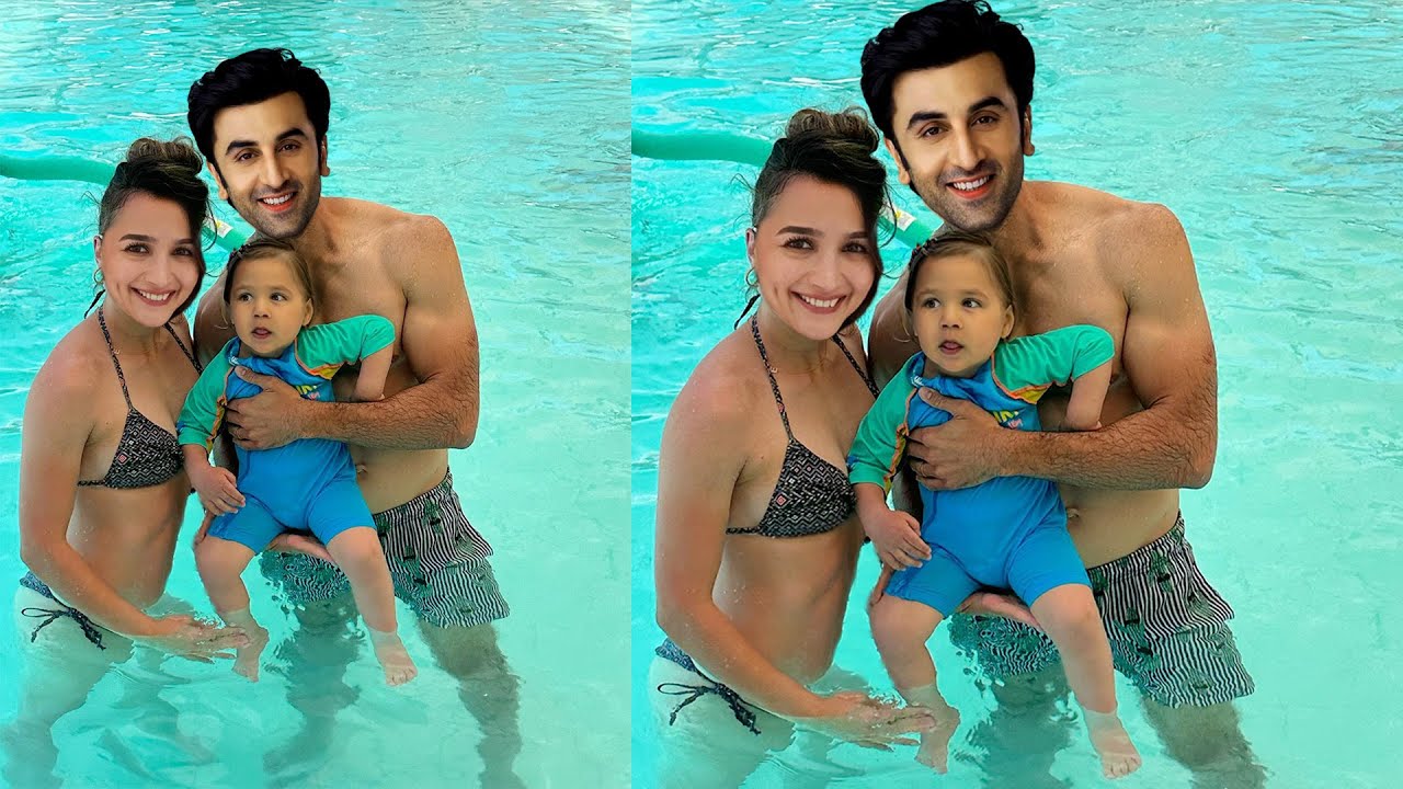 Alia Bhatt’s Soft Vacation Heat – White Beachwear Glow & Pure Family Fire with Ranbir & Raha
