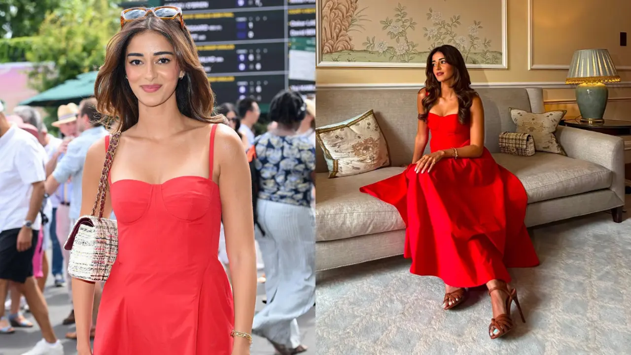 Ananya Panday’s Bold Red Look at Wimbledon Sparks Hot Reactions and Debate