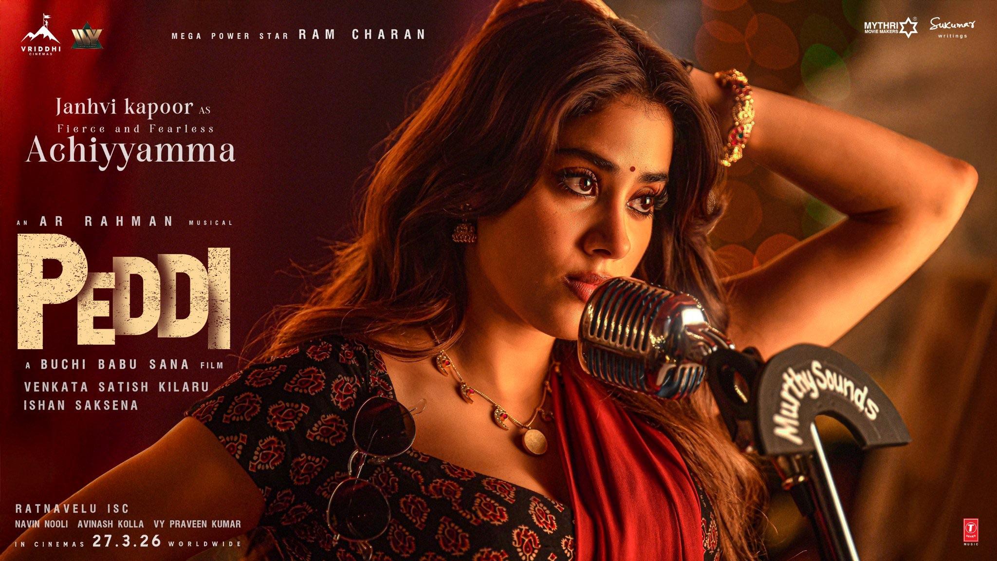 Janhvi Kapoor’s Magnetic Allure in Peddi Sparks Fiery Conversations — The Glamour That Commands Every Frame
