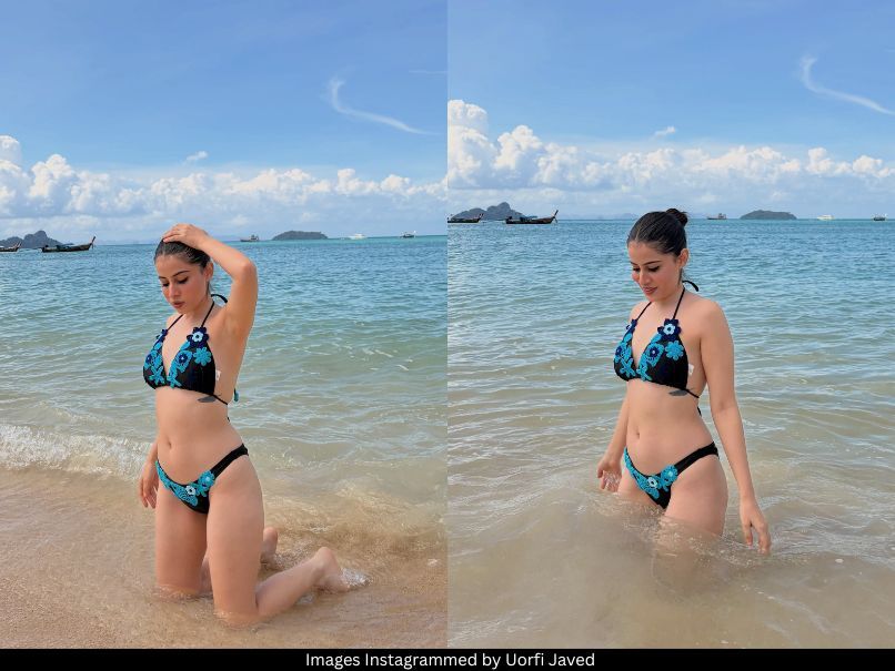 Uorfi Javed Turns Up the Heat in Bold Bikini Look – Soft Curves, Beach Vibes & Pure Unapologetic Glamour