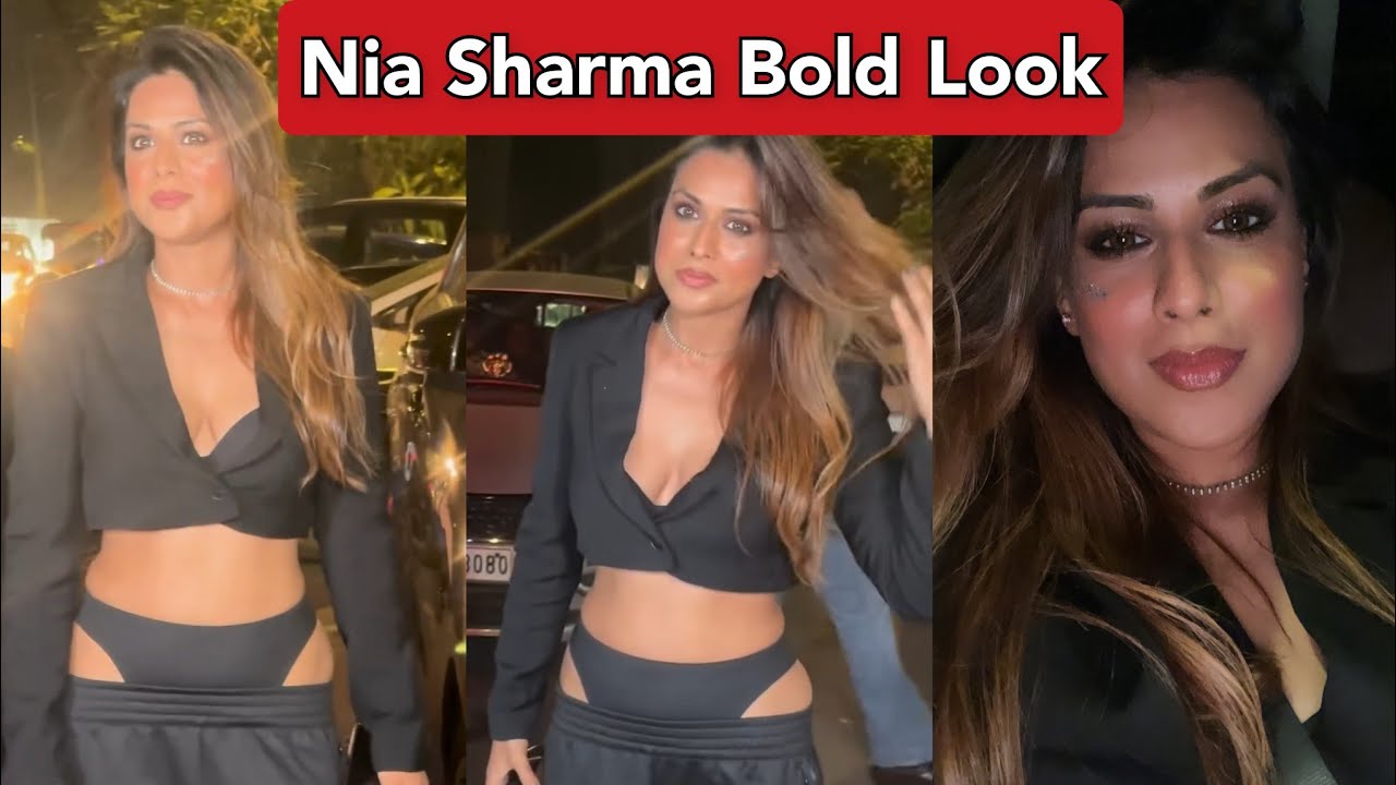 Nia Sharma’s Low-Rise Pants Look Sparks Heat in Mumbai – Panty Show, Soft Curves, Visible Edge & Pure Street Confidence
