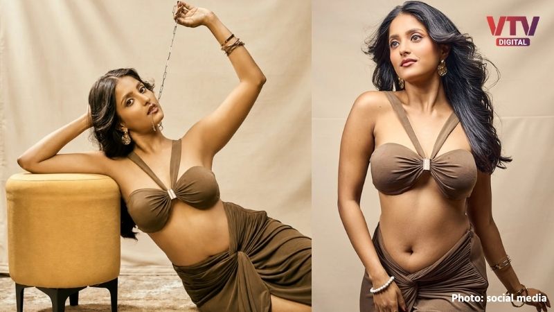 Ulka Gupta’s Bold Bralette & Thigh-High Slit Look Sparks Fire – Soft Curves, Earthy Heat & Internet Divided