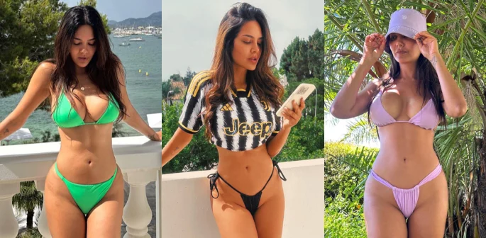 Esha Gupta’s Latest Bikini Drop Raises the Temperature – Soft Curves, Sun-Kissed Heat & Pure Fire