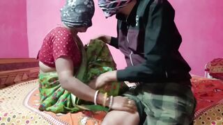 Village bhabhi caught having sex in 69 doggystyle with huge creampie