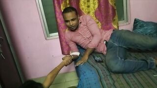 Indian Man Having Sex With Her Kaamwali Bhabhi Wife Not At Home