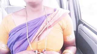 Indian maid car sex Telugu dirty talks.