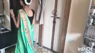 My village bhabhi Shivani in green saree.