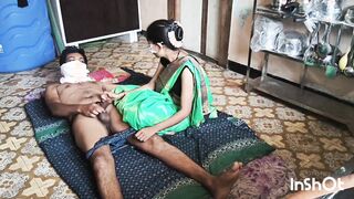 My village bhabhi Shivani in green saree.