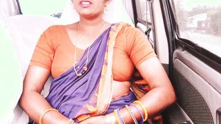 Indian maid car sex Telugu dirty talks and pissing.