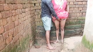 Newly Married Indian Bhabhi outdoor