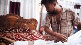 Hot big boobs Indian widow bhabhi fucked hard by her husband's young stepbrother