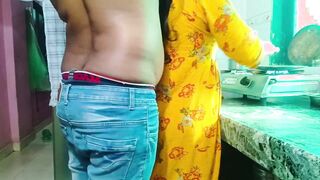 Indian hot bhabhi kitchen sex