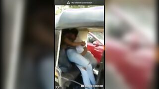 Indian Horny bees made-out in AutoRikshaw
