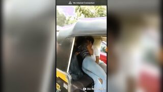Indian Horny bees made-out in AutoRikshaw