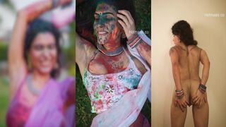 Resmi R Nair Nude | Playing Holi