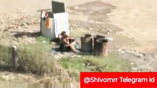 Desi mature girl outdoor nude river bathing