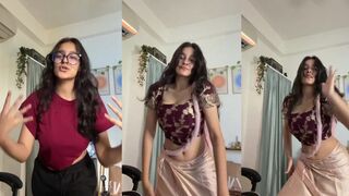 Subhashree Sahu Make a Reel of Most Viral Song Kurchi Madathapetti