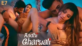 Aadhi Gharwali 2025 Part 2 Full Uncut Ullu Originals – Hiral Radadiya & Alendra Bill Hot Bold Unrated Web Series HD